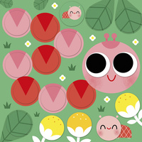 Janod Multizestaw kreatywny 2-latka My arts & crafts Okrągłe naklejki Wokół stawu 2+