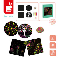 Janod Zestaw kreatywny Malowanie kropkami Dots painting I love creativity 8+