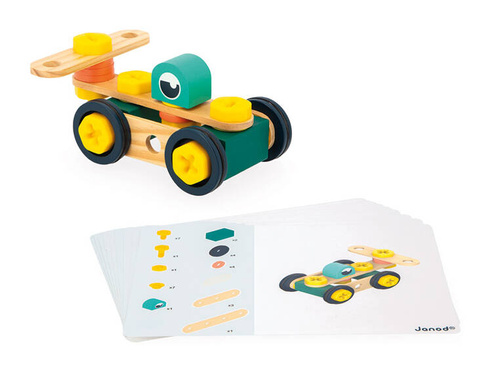 Zestaw konstruktora 100 elementów Brico'kids 3+ Janod