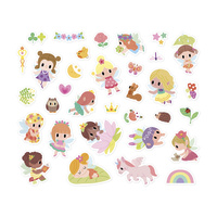 Janod Naklejki na arkuszach 200 szt. Wróżki 3+