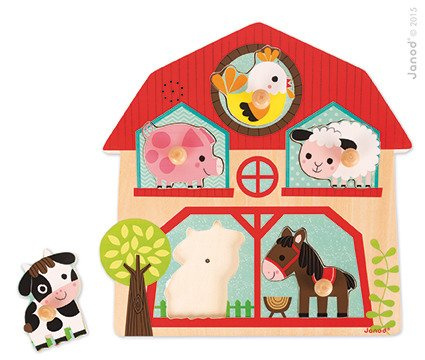Janod Puzzle muzyczne Mieszkańcy farmy
