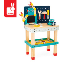Duży stolik warsztat drewniany magnetyczny Robot Brico ‘Kids 3+ Janod 