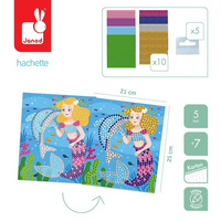 Janod Zestaw kreatywny Mozaika Delfiny i syreny 7+ (stary indeks: J07902)