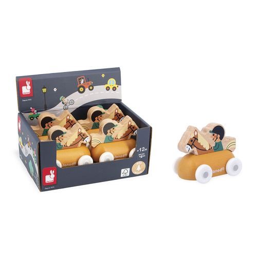 Janod Pojazd Jeździec konny Góry Cross Roads 12m+