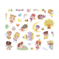 Janod Naklejki na arkuszach 200 szt. Wróżki 3+