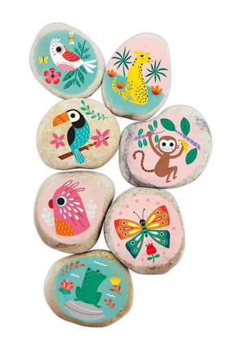 Janod Zestaw kreatywny Kamienie do ozdabiania 6+