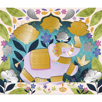 Janod Zestaw kreatywny Metalowe naklejki do wytłaczania Bollywood 7+