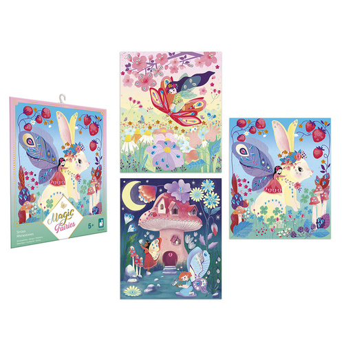 Janod Zestaw artystyczny Czarodziejskie cyrkonie Wróżki Magic Fairies 5+