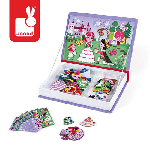 Janod Magnetyczna układanka Księżniczki Magnetibook