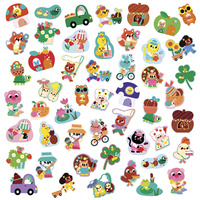 Janod Duże naklejki 50 szt. Wiosna 18m+