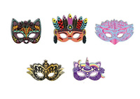 Janod Zestaw kreatywny Do zdrapywania Maski karnawałowe 5+