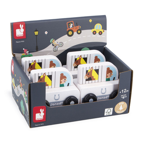 Janod Pojazd Koniowóz Wieś Cross Roads 12m+