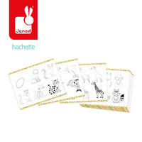 Janod Zestaw kreatywny Rysowanie krok po kroku Zwierzęta 20 rysunków 7+