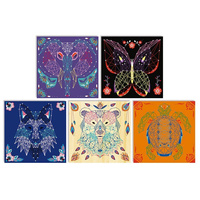 Janod Zestaw kreatywny Przeplatanka 3D String art Zwierzęta 10+