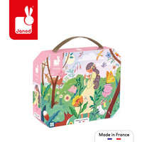 Janod Puzzle w walizce Matka natura 200 elementów 7+ Made in France