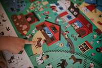 Janod Puzzle obserwacyjne w walizce Farma 24 elementy 3+ Made in France