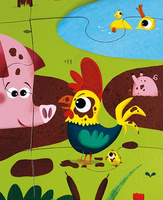 Janod Puzzle sensoryczne 20 elementów Farma