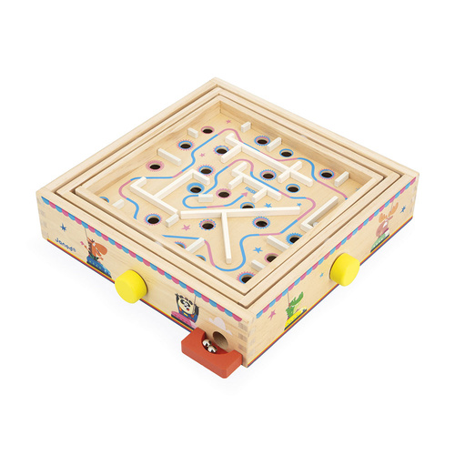 Janod Gra zręcznościowa Labirynt Ball Maze Applepop 5+
