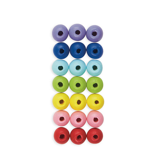 Janod Zestaw kreatywny do tworzenia biżuterii Tęczowe koraliki 6+