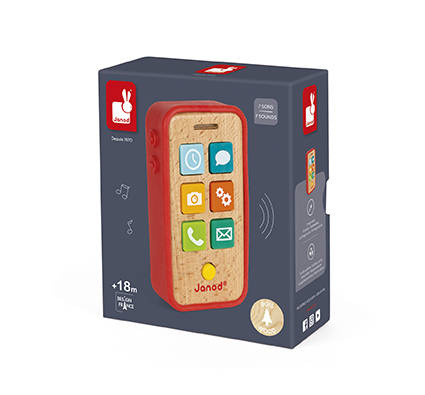 Janod Telefon drewniany z dźwiękami