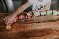 Janod Pociąg drewniany Straż pożarna Story