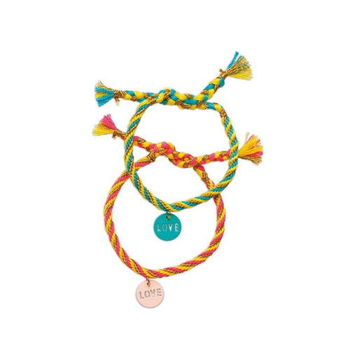 Janod Zestaw do tworzenia biżuterii Bransoletki przyjaźni 8+