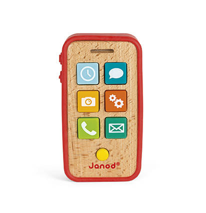 Janod Telefon drewniany z dźwiękami