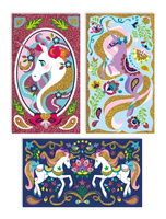 Janod Zestaw kreatywny Magiczny brokat Jednorożce 7+