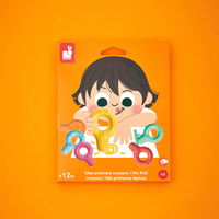 Janod Pierwsze kredki świecowe z uchwytem 6 kolorów 12m+