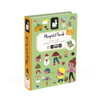 Janod Magnetyczna układanka 4 pory roku Magnetibook
