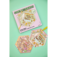 Janod Zestaw kreatywny Scenki do wyklejania z mini naklejkami i pęsetą Cosy stickers Sklep