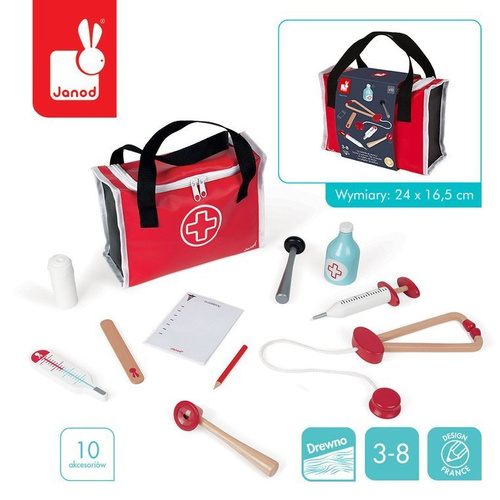 Janod Zestaw lekarza z 10 akcesoriami