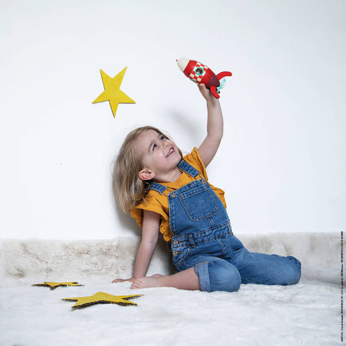 Janod Rakieta drewniana magnetyczna