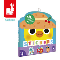 Janod Duże naklejki 50 szt. Wiosna 18m+