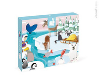 Janod Puzzle sensoryczne 20 elementów Lodowa kraina