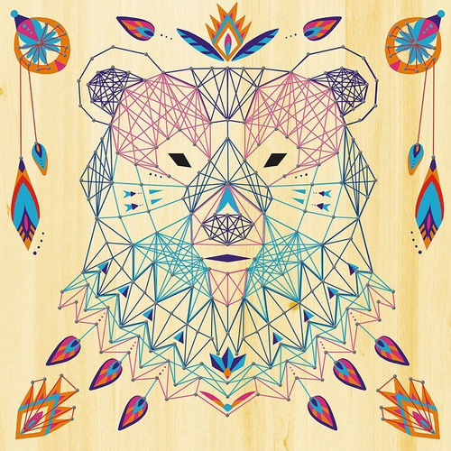 Janod Zestaw kreatywny Przeplatanka 3D String art Zwierzęta 10+