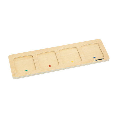 Janod Drewniana układanka Karty sekwencji Ogród 3+