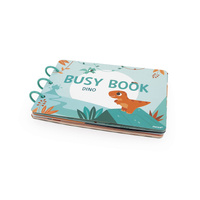 Janod Książeczka z zadaniami Busy Book Dinozaury 3+