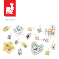 Janod Zestaw kreatywny Formy i odlewy 16 ozdób Ogród kwiatowy 7+