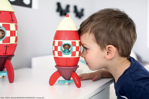 Janod Rakieta drewniana magnetyczna