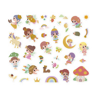 Janod Naklejki na arkuszach 200 szt. Wróżki 3+