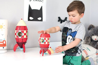 Janod Rakieta drewniana magnetyczna