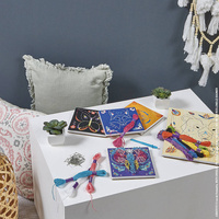 Janod Zestaw kreatywny Przeplatanka 3D String art Zwierzęta 10+