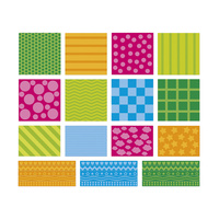 Janod Duże naklejki na arkuszach 150 szt. Figury geometryczne 18m+