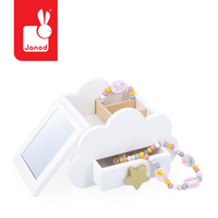 Janod Szkatułka na biżuterię z lusterkiem, naszyjnikiem i bransoletką Jednorożce 3+