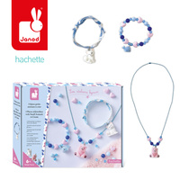 Janod Zestaw kreatywny do tworzenia biżuterii z zawieszkami Małe zwierzątka 6+