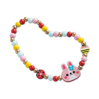 Janod Zestaw kreatywny do tworzenia biżuterii z drewna Ogród kwiatów 4+