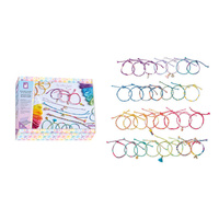 Janod Zestaw kreatywny do tworzenia biżuterii Tęczowe bransoletki 30 szt. 8+