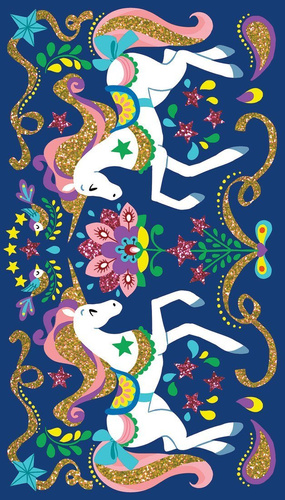 Janod Zestaw kreatywny Magiczny brokat Jednorożce 7+