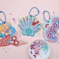 Janod Zestaw kreatywny do tworzenia breloczków Malowanie diamentami Magiczny ocean 7+